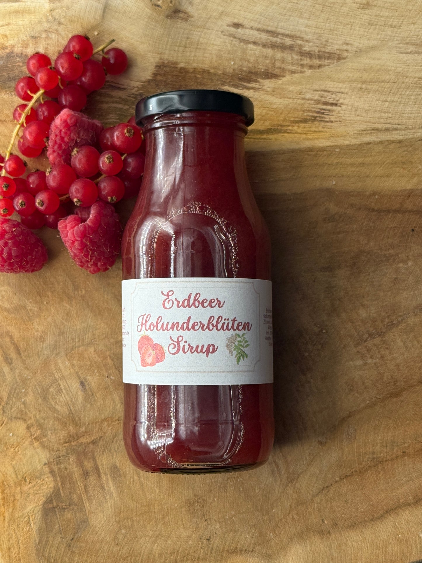 Erdbeer-Holunderblüten Sirup 🍓🌸