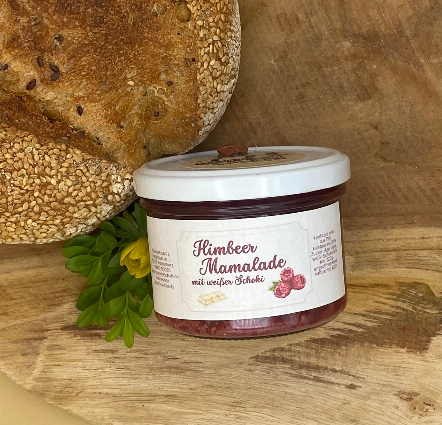 Himbeer-Mamalade mit weißer Schoki (Fruchtaufstrich) 💖🍫