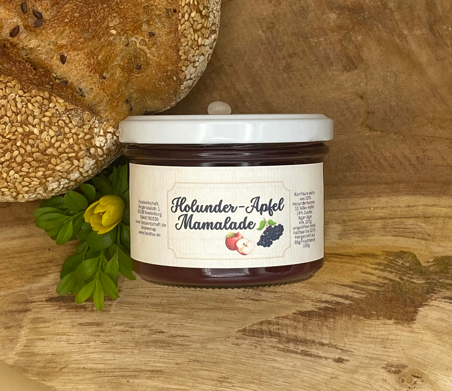 Holunder-Apfel Mamalade (Fruchtaufstrich) 🍎🍇