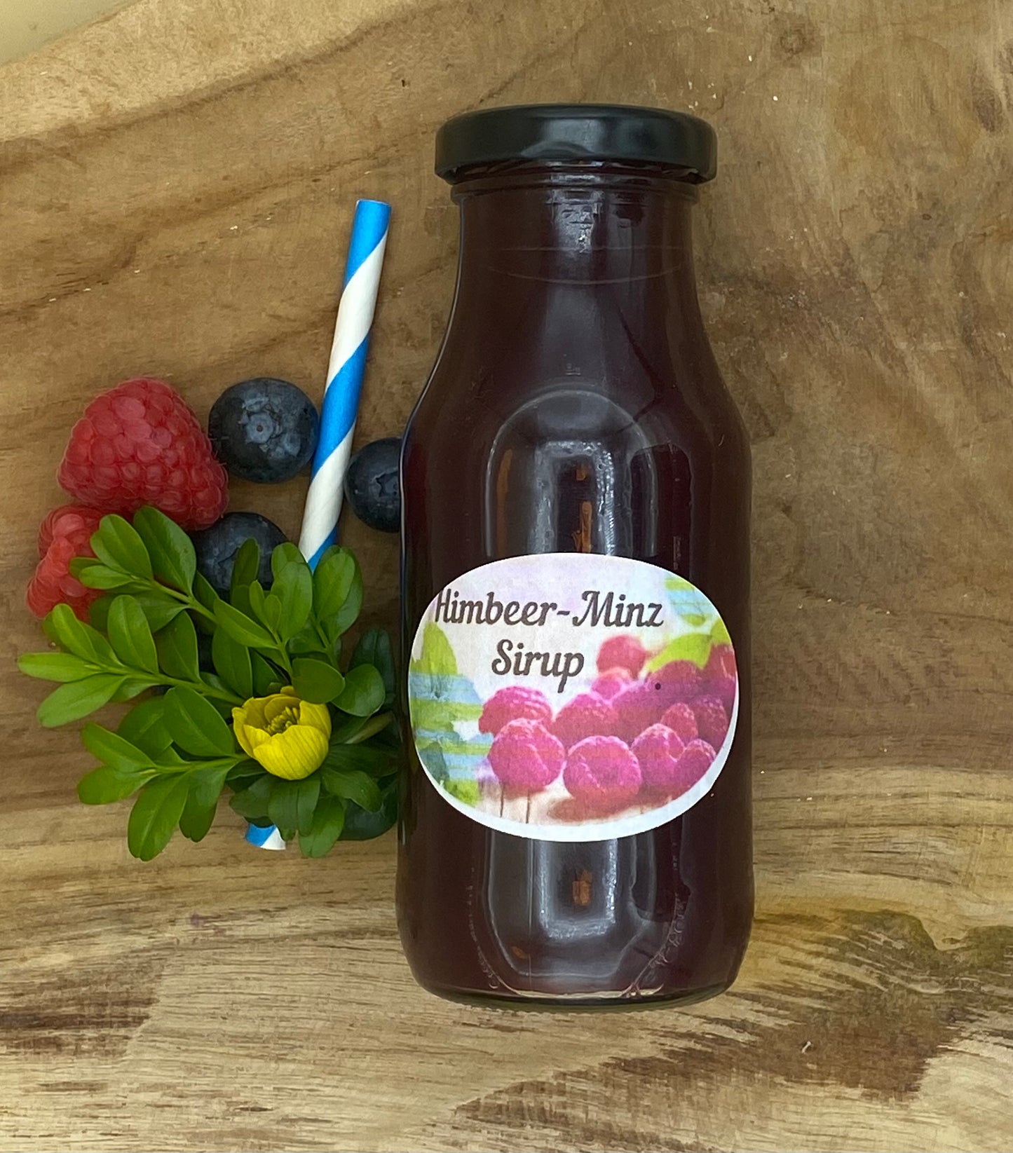 Himbeer-Minz Sirup
