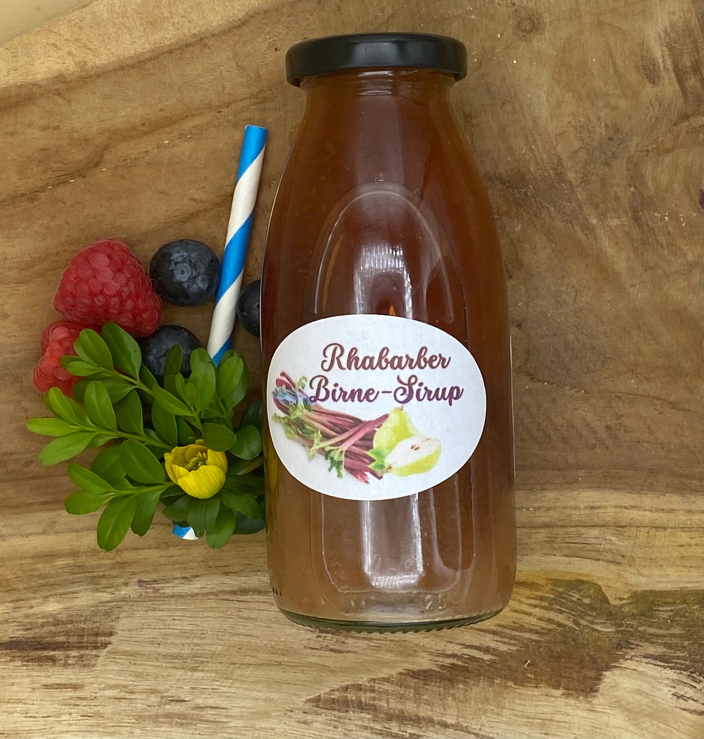 Rhabarber-Birne Sirup 🍐🌸