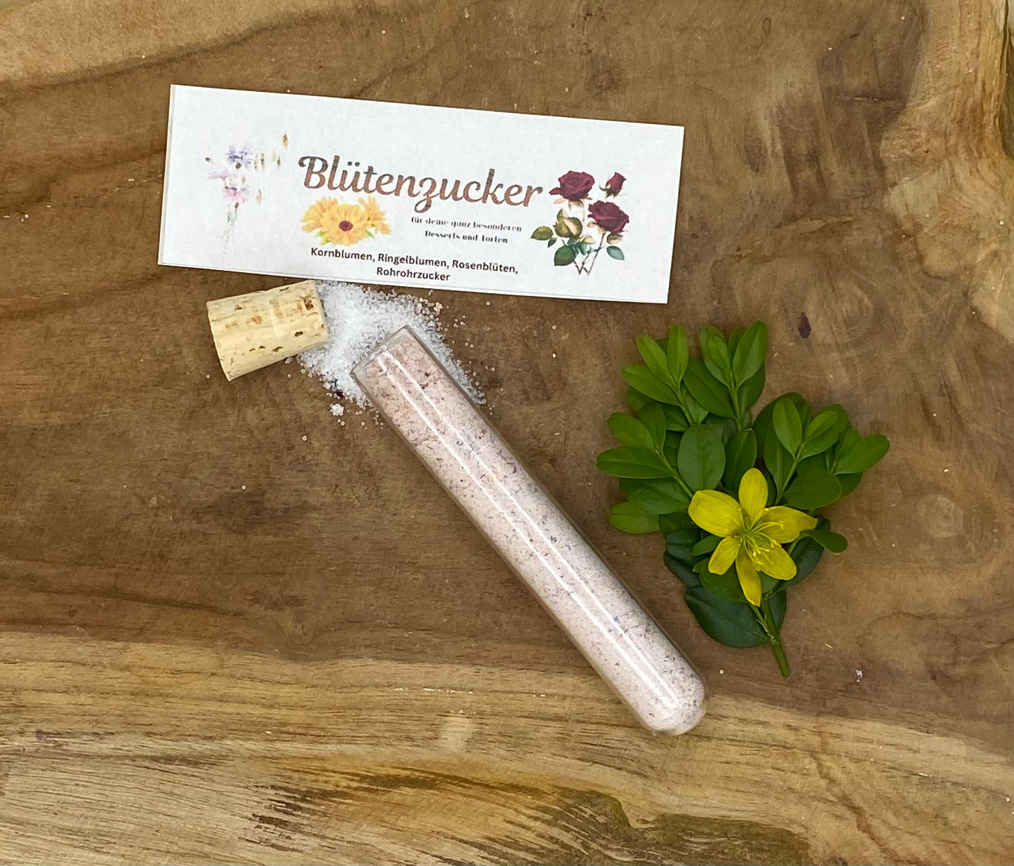 Blütenzucker für kleine Geschenke 💐