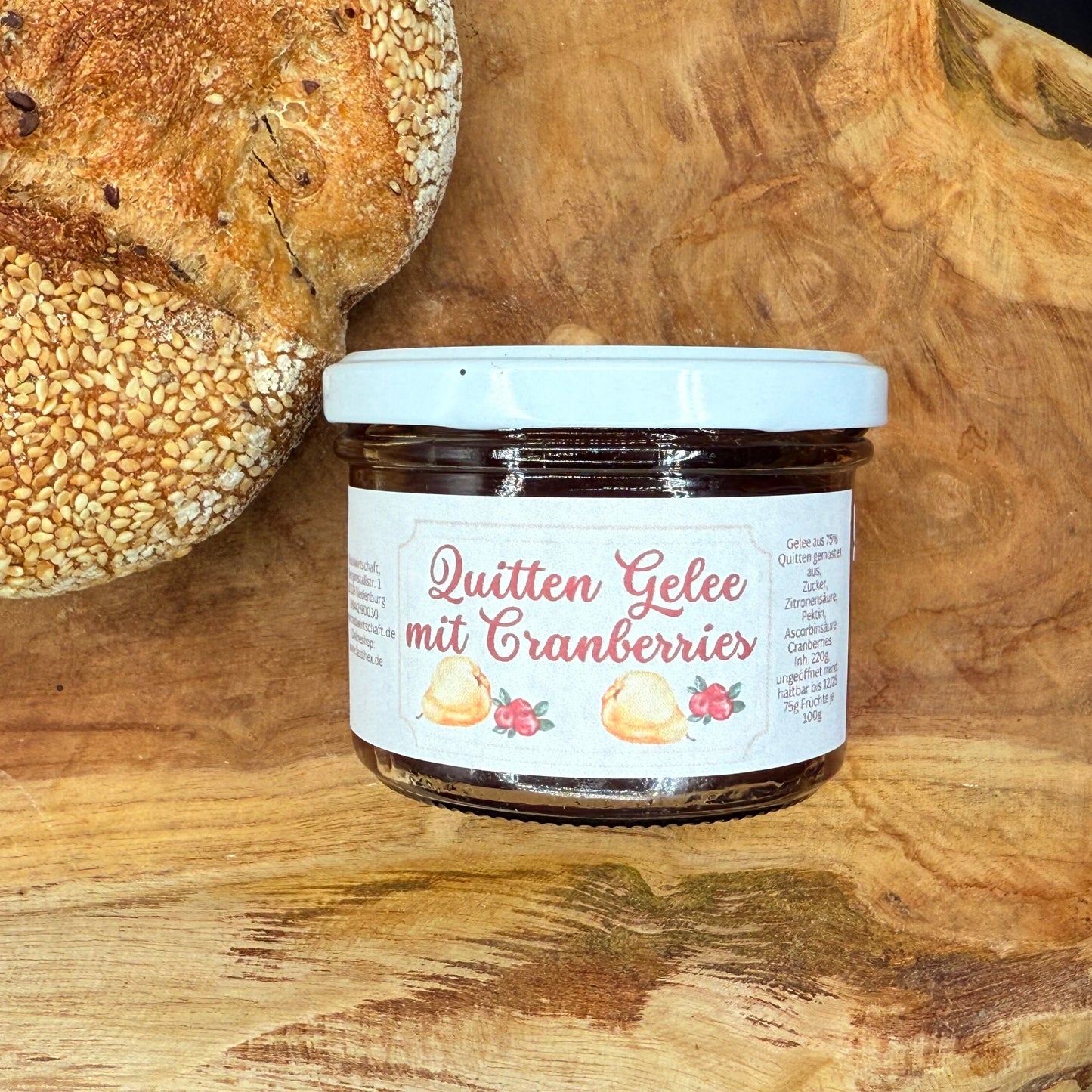 Quitten-Gelee mit Cranberries 🍐🍂