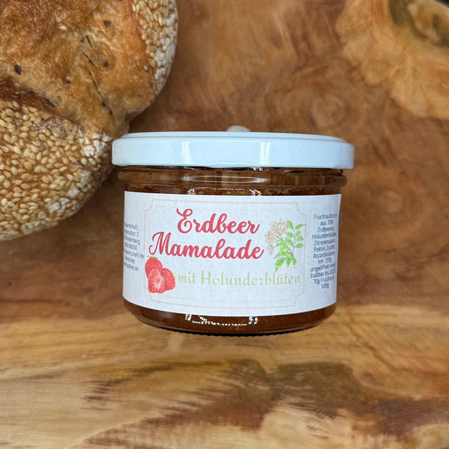 Erdbeer-Holunderblüten Mamalade (Fruchtaufstrich) 🍓🌸