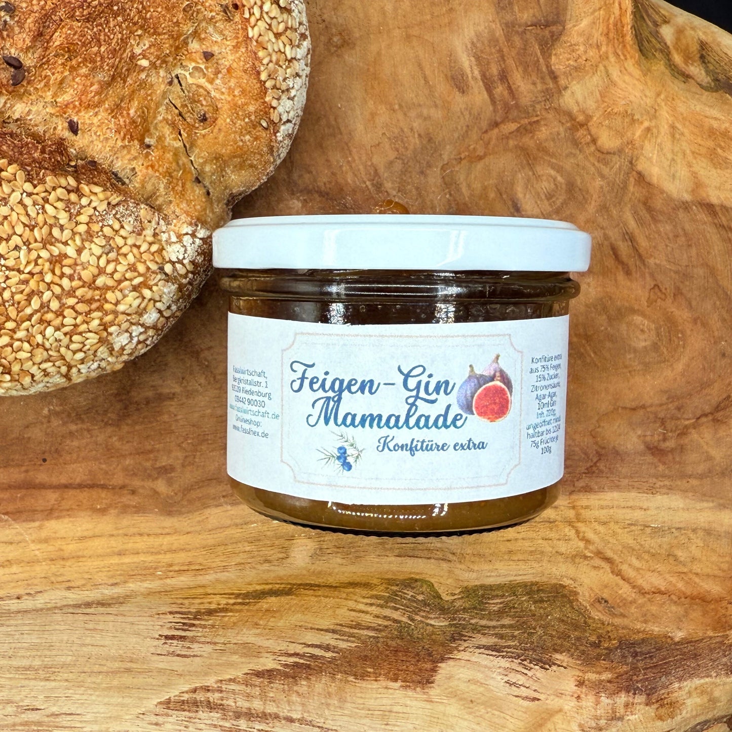 Feigen-Mamalade mit Gin (Fruchtaufstrich) 🍇🍸