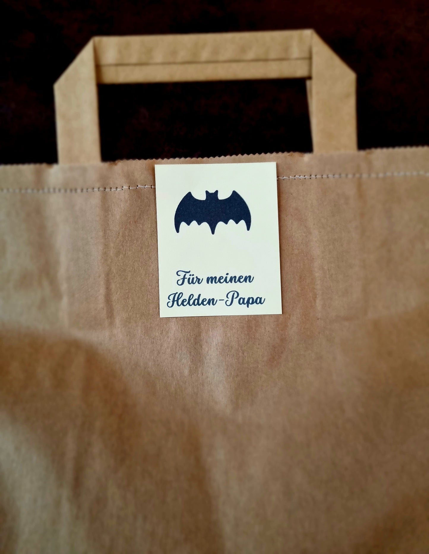 Tascherl-Glück: Geschenktasche "Für meinen Helden-Papa" 💙🎁