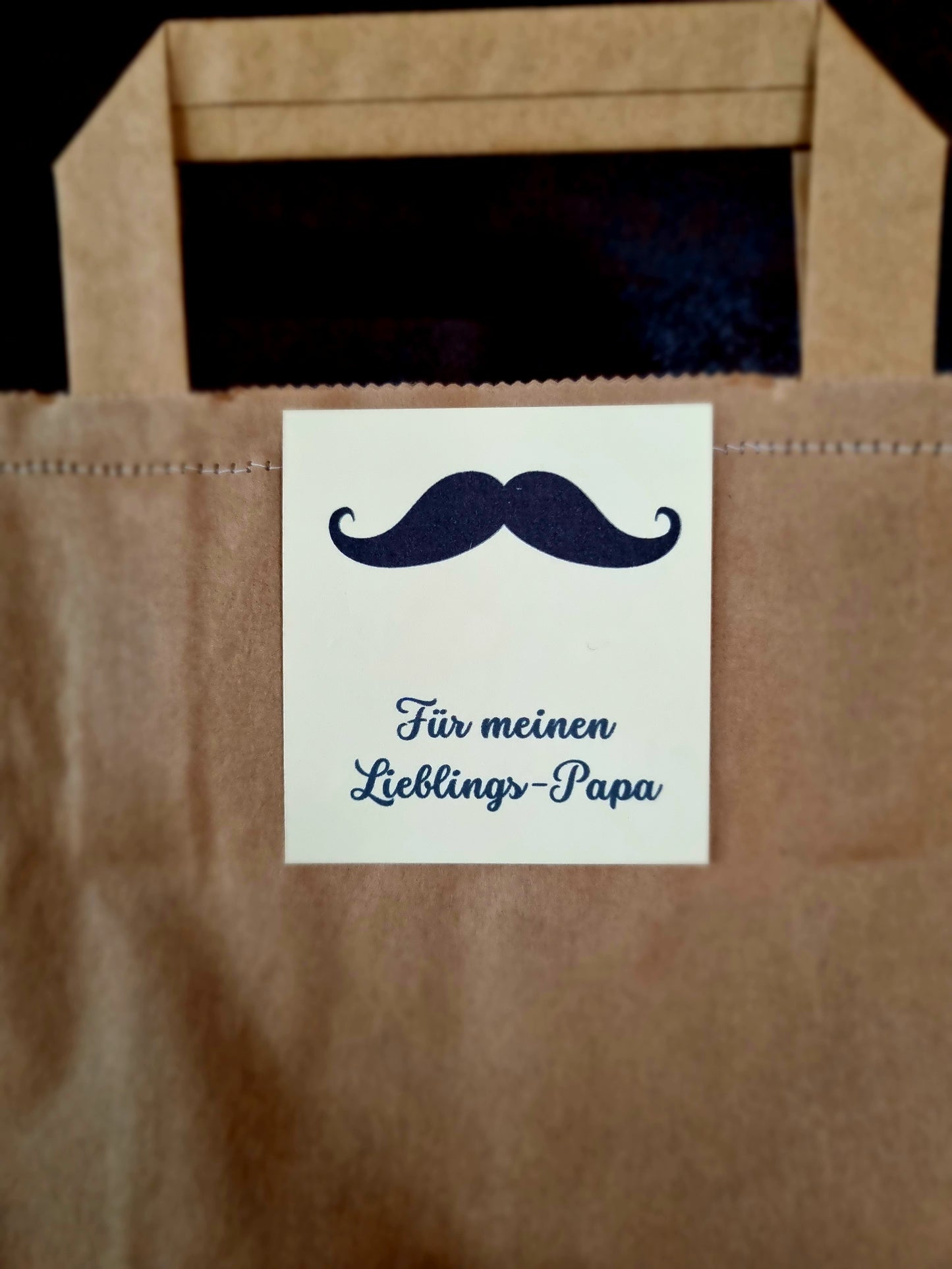 Tascherl-Glück: Geschenktasche "Für meinen Lieblings-Papa" 💙👨🦰