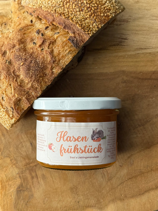 Hasen-Frühstück (Fruchtaufstrich) 🍊🐰