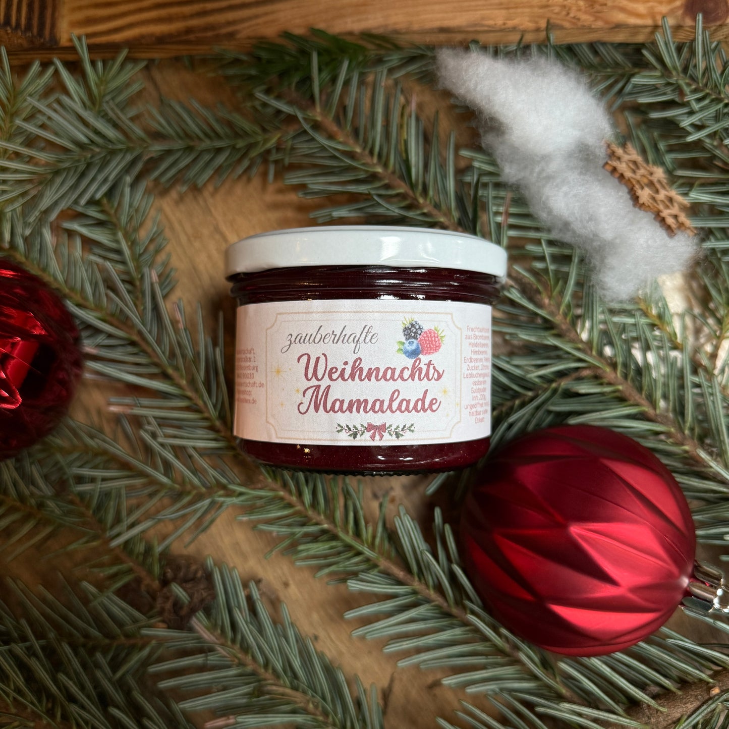 Zauberhafte Weihnachtsmamalade (Fruchtaufstrich) 🍓🍇✨